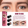 3Color Eyebrow Pomade Eyebrow Eyeliner Gel Waterproof Long-lasting Tinted Sculpted Brow Gel with Brush Eyebrow Stamp Pencil Kit