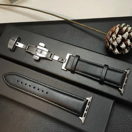Apple Watch Genuine Leather Band - Classic Durable Strap