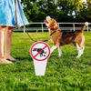 Garden Dog No Peeing Pooping Signs outdoor park dog poop warning sign Maintain a clean and pleasant environment supplies