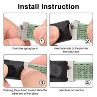 Fitbit Inspire 2, 1, HR Nylon Velcro Band - Versatile Strap