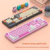 shipadoo104 Keys Gaming Keyboard with 3 Colors Keycaps USB Wired mechanical keyboard for Laptop Desktop PC Gamers