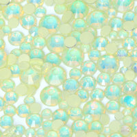 SS6-SS20 Mix Size Mocha Opal High Quality Flat-Back Glass Rhinestones