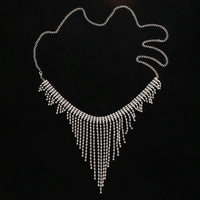 Geometric Rhinestone Tassel Thong Body Chain – Luxury Crystal Lingerie & Shimmering Waist Harness for Raves, Festivals & Beachwear
