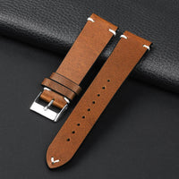 Polar Vantage, Grit X & Ignite Oil-Waxed Leather Band, Accent Stitches