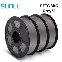 SUNLU PETG 3D Filament 1KG 3 Rolls 1.75mm +/-0.02MM 3D Printing Filament Neatly Wound Filament Vacuum Packing Fast Shipping EzBuyCo