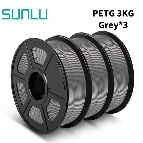 SUNLU PETG 3D Filament 1KG 3 Rolls 1.75mm +/-0.02MM 3D Printing Filament Neatly Wound Filament Vacuum Packing Fast Shipping EzBuyCo