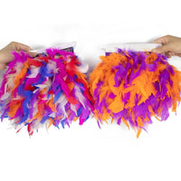 Fluffy Turkey Feathers Trim Ribbon Fringe
