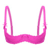Lace Underwire Half-Cup Push-Up Bra