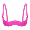 Lace Underwire Half-Cup Push-Up Bra