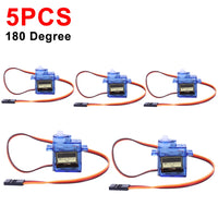 1-100pcs SG90 9G Micro Digital Servo Motor 180/360° Fixed-Wing Micro Gear Servo Motor for Rc Helicopter Toy Airplane Aircraft