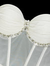 Pearl & Rhinestone Embroidered Bustier Corset Crop Top High Street Bralette