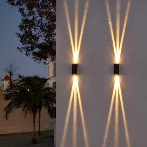 LED Up & Down Modern Wall Lamp, Aluminum Anti-Rust Outdoor Indoor Wall Sconce, 10W 3000K Warm White