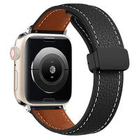 Apple Watch Leather Band - Premium Stylish Strap with Buckle