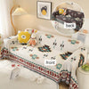 Cartoon Sofa Cover Double Use Beds Blanekets Throw Blanket Picnic Mat With Tassel Sofa Bed Universal Decorative