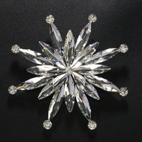Large Luxury Rhinestone Star Brooch