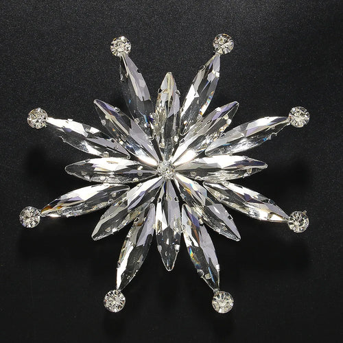 Large Luxury Rhinestone Star Brooch
