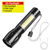 2pcs Strong Light Flashlight USB Rechargeable Small Xenon Lamp Portable Ultra Bright Long-range Outdoor Household Led