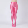 Oil Glossy High-Stretch Satin Pencil Pants & Leopard Print Leggings