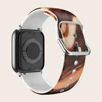 Apple Watch Silicone Strap - Colorful Floral Pattern Band