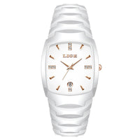 Women's Rose Gold Stainless Steel Luminous Date Slim Watch