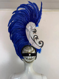 The Stardust Royal Plume – Feathered Carnival & Cabaret Stage Headdress