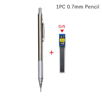0.3 0.5 0.7 0.9 1.3 2.0mm Mechanical Pencil Set Full Metal Art Drawing Painting Automatic Pencil with Leads Office School Supply