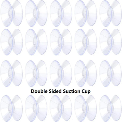 20/30/40mm Double Sided Suction Cup Vacuum Double-sided Sucker for Glass Table Top Non-slip Bumpers Spacers Window Suction Cups