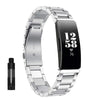 Fitbit Inspire 2, 1, HR Stainless Steel Strap - Elegant Metal Band