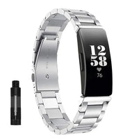 Fitbit Inspire 2, 1, HR Stainless Steel Strap - Elegant Metal Band