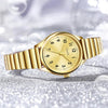 Gold Stainless Steel Women's Watch Quartz Minimalist