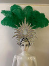 The Stardust Majestic Feather Crown – Carnival & Cabaret Stage Headdress
