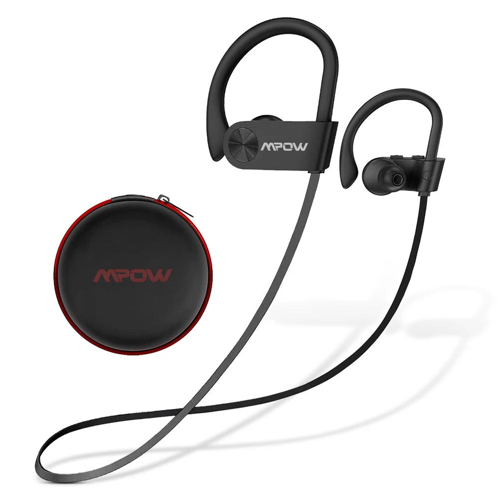 Mpow Flame IPX7 Waterproof Bluetooth Headphones V5.3 Earphone with CVC6.0 Noise Canceling Mic HiFi Stereo Wireless Sport Earbuds