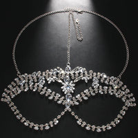 Exaggerated Rhinestone Masquerade Jewelry Face Mask