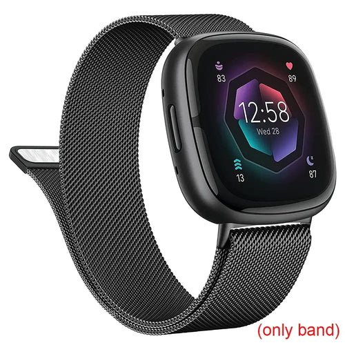Fitbit Versa & Sense Magnetic Steel Band - Elegant Design