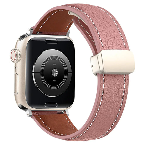 Apple Watch Leather Band - Premium Stylish Strap with Buckle