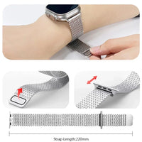 Apple Watch Stainless Steel Milanese Loop Band - Magnetic Clasp