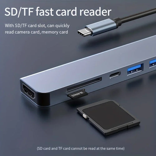 Type C HUB 4K 30Hz USB C To HDTV-compatible PD 100W Adapter For Macbook Air Pro Samsung USB 3.0 HUB Multi Splitter Converter