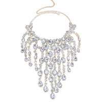 Rhinestone Waterdrop Necklace