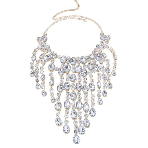 Rhinestone Waterdrop Necklace