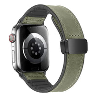 Apple Watch Genuine Leather Band - Stylish Magnetic Strap