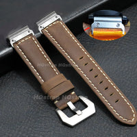 Garmin Vintage Leather Strap - Classic and Comfortable Band