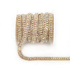 The Stardust Triple Crown – 3-Row Glass Crystal Rhinestone Cup Chain Trim