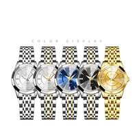 Women's Two Tone Stainless Steel Quartz Watch Luminous