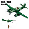 2024 Sluban WW2 Military Russia Air Weapon Mi-24 Helicopters Hind Model Building Blocks Classics Fighter Bricks Plane Toy