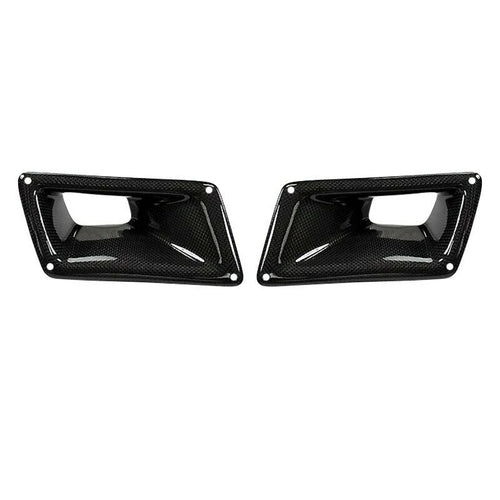 For Nissan 350Z Z33 2003-2009 Front Engine Hood Air Vent Bumper Bonnet Scoop Cover Trim Carbon Fiber Car Upper Outlet Duct Frame