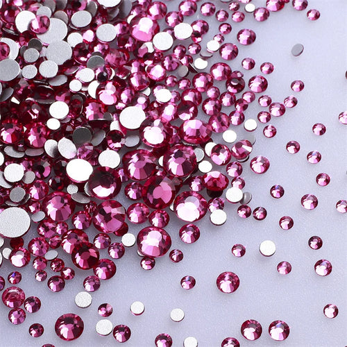 SS3-SS30 Red Series Non-Hotfix Glass Flat-Back  Rhinestones