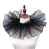 Fluffy Mesh Clown Ruff Collar & Vintage Masquerade Circus Costume Accessory