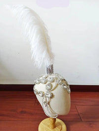 Rhinestone Feather Headdress