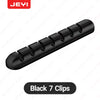 JEYI Adhesive Cable Holder Clips Cord Management Wire Organizer for Desktop USB Charging Cable Nightstand Power Cord Mouse Cable