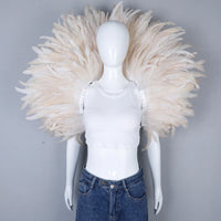 Festival Carnival Feather Shoulder Shawl